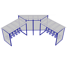 Навес для колясок с велопарковкой Штольц 2,5