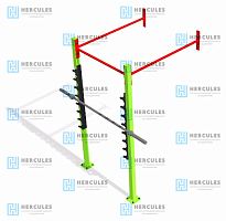 Рама для кроссфита пристенная 6083