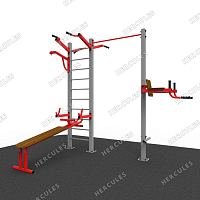 УТ102 Уличный атлетический комплекс с кронштейном для груши