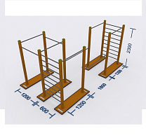 W-4.5 Комплекс турников со шведскими стенками