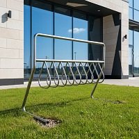 ВП-08 Велопарковка мобильная с местом под рекламу на 8-10 мест  