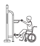 Н-005 Велотренажер для колясочников