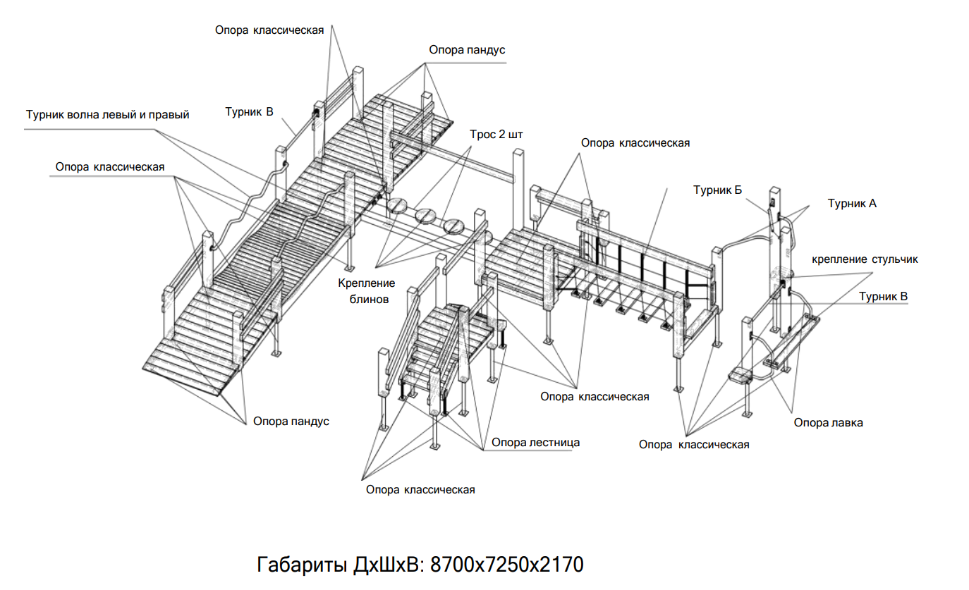 Пандусный городок Фин-01023