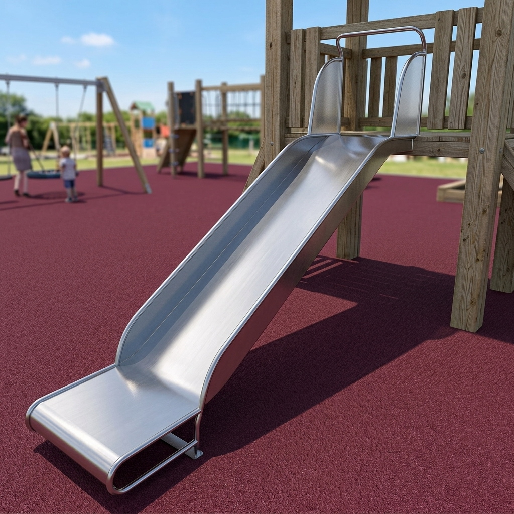 Горка из нержавейки прямая