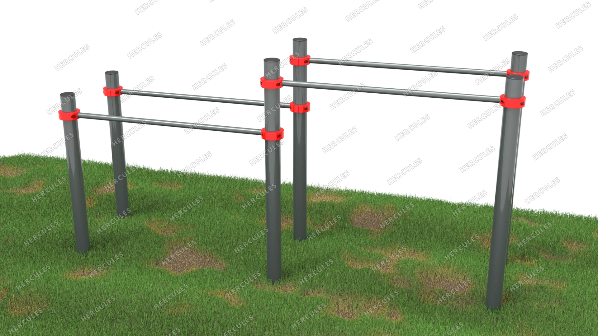 W-2.9.2 Брусья разноуровневые (стационарные с хомутами)