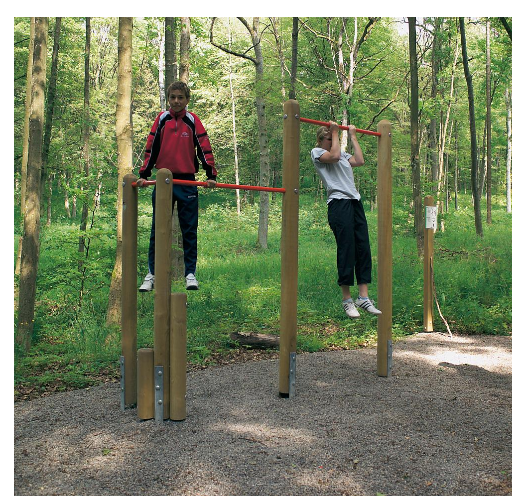 Турник двухуровневый Г-образный