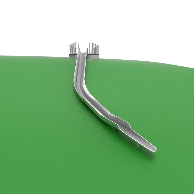 Горка-желоб на естественном холме (13 п.м.)