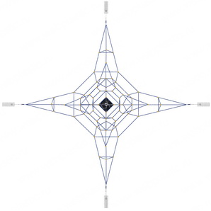 Конструкция для лазания серия "Звезда" ПД-289 (6х6х3,6)