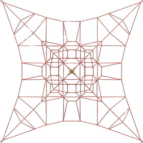 Конструкция для лазания серия "Звезда" ПД-976 (7х7х3)