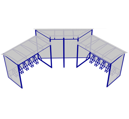 Навес для колясок с велопарковкой Штольц 2,5