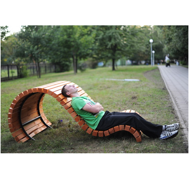 Шезлонг парковый Метро