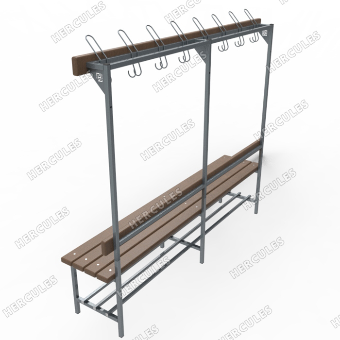 Лавочка с вешалкой