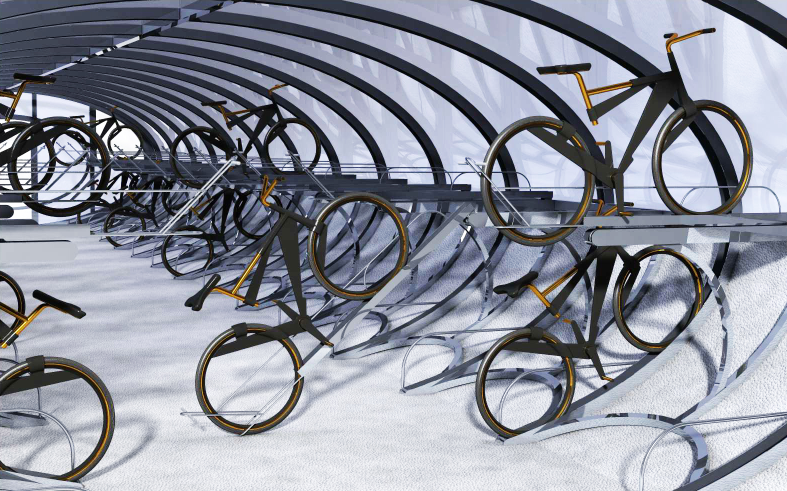 Велопарковка крытая Nobius 3000