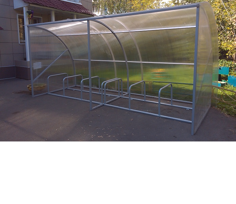 Велопарковка массовая с навесом "ПАРУС" на 5 мест