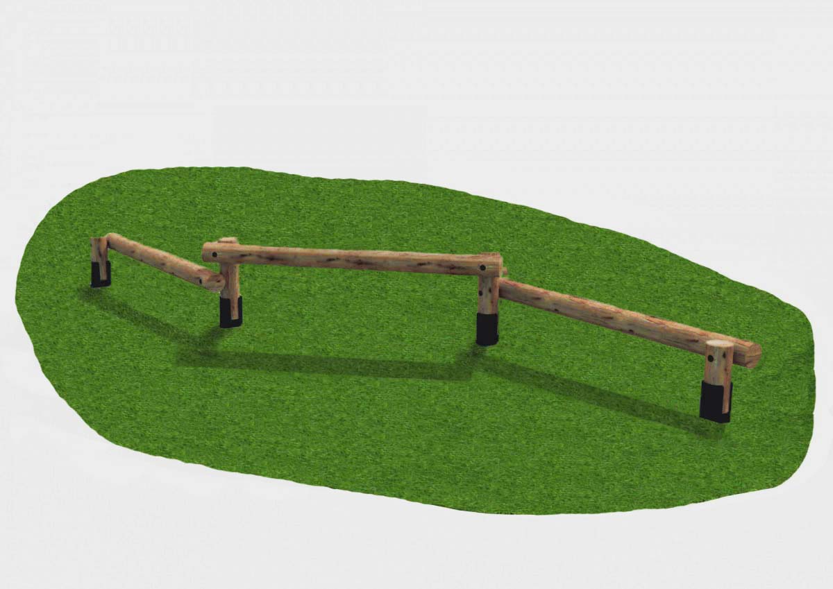 Балансировочное бревно тройное