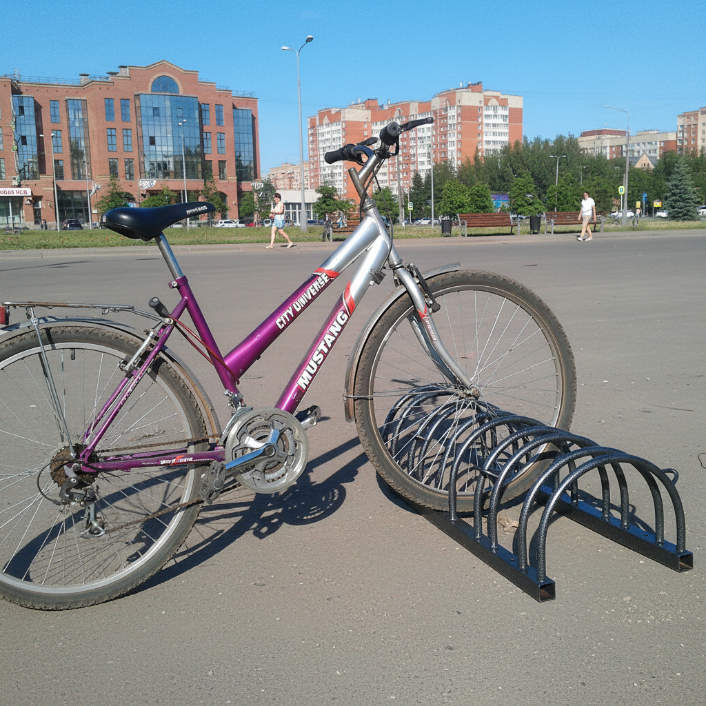 ВП-3-10 Велопарковка массовая полукруг декоративная на 10 мест