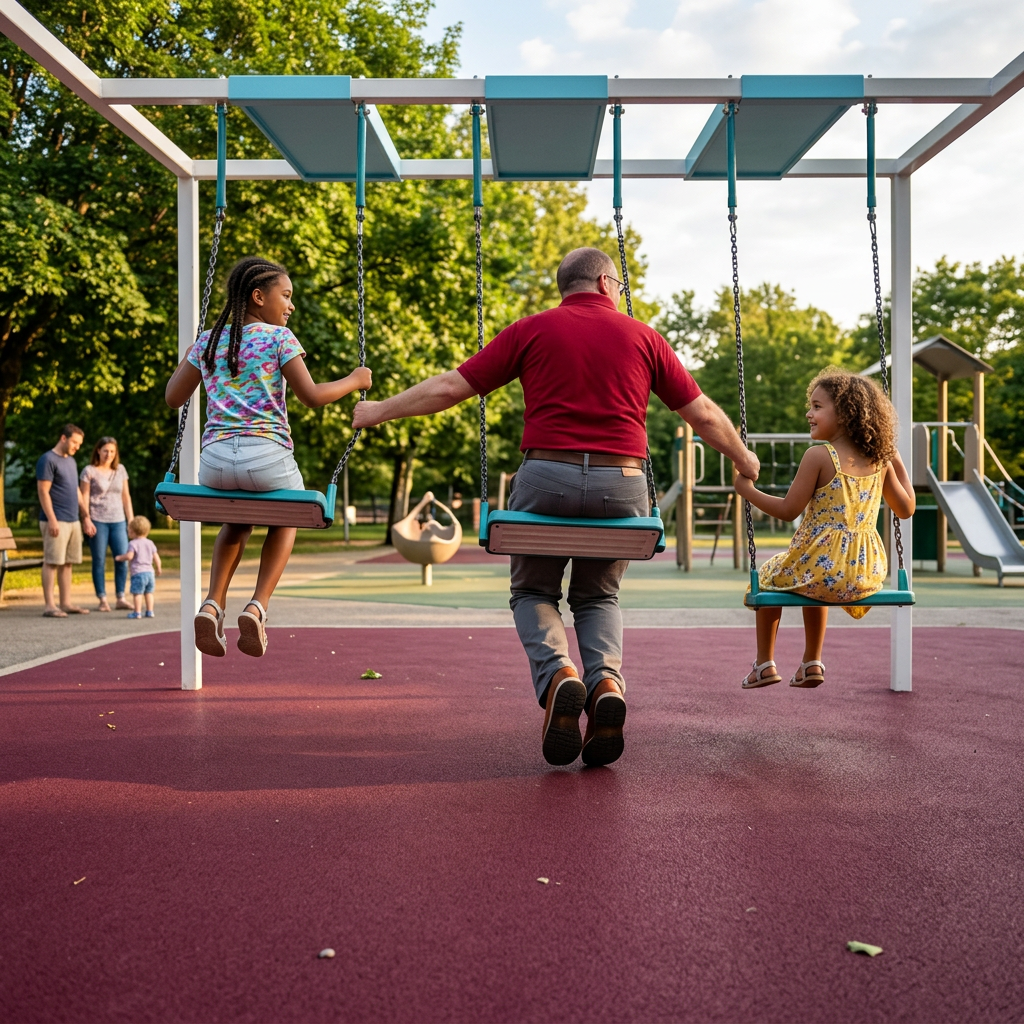 Светящиеся качели