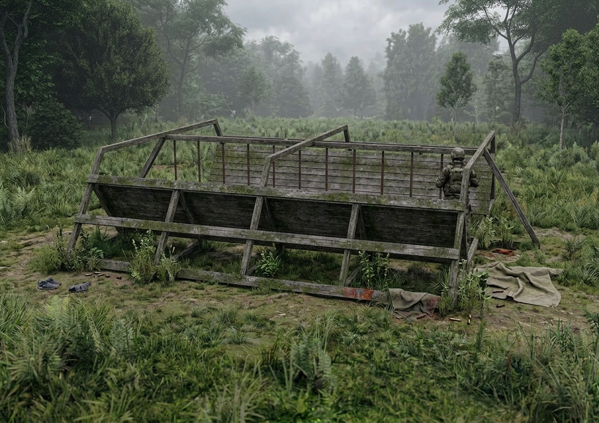 Горки с трубами - элемент полосы препятствий Разведчик