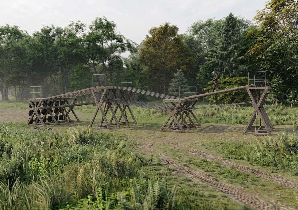 Спортснаряд - элемент полосы препятствий Разведчик