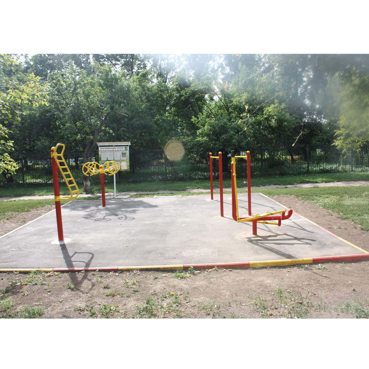 УТ101 Уличный атлетический комплекс с турником