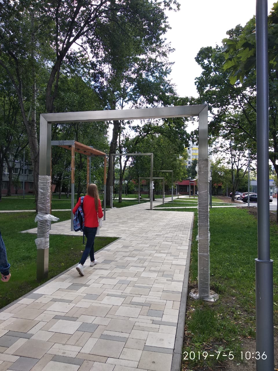 Арка декоративная малая из нержавейки