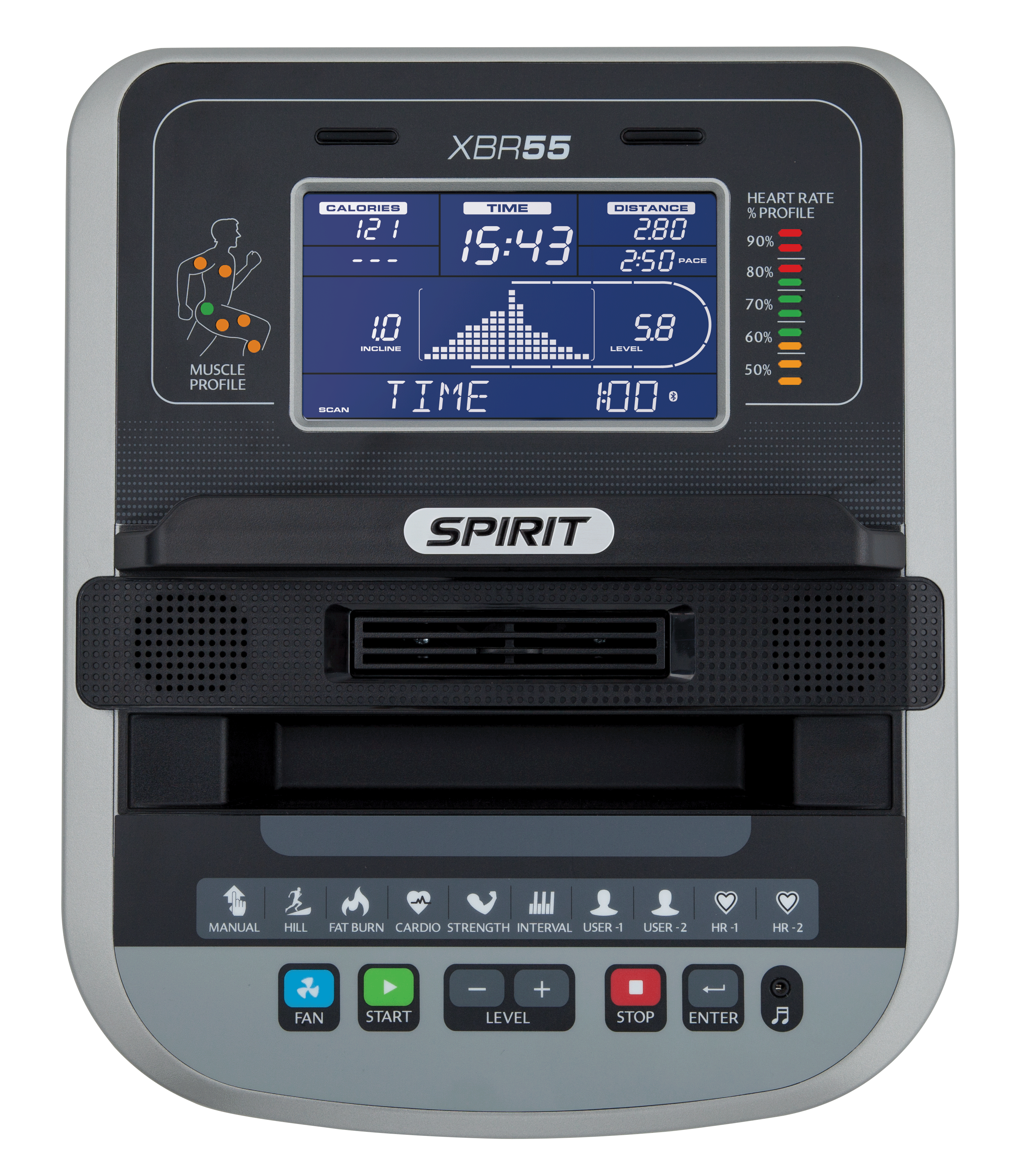 Велотренажер SPIRIT XBR55 (2017)