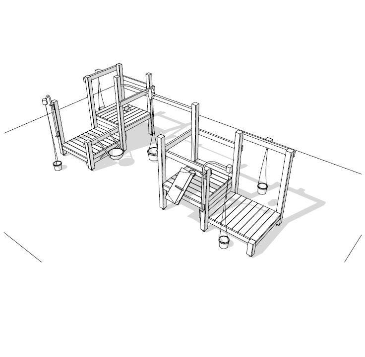Комплекс для игр с песком - 1 комплект