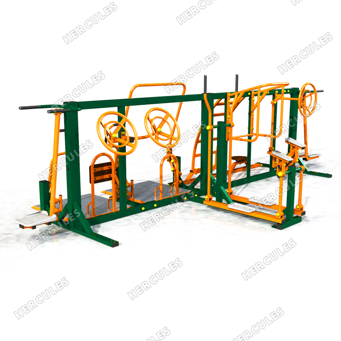 УТИ-0010 Уличный тренажерный комплекс для инвалидов-колясочников