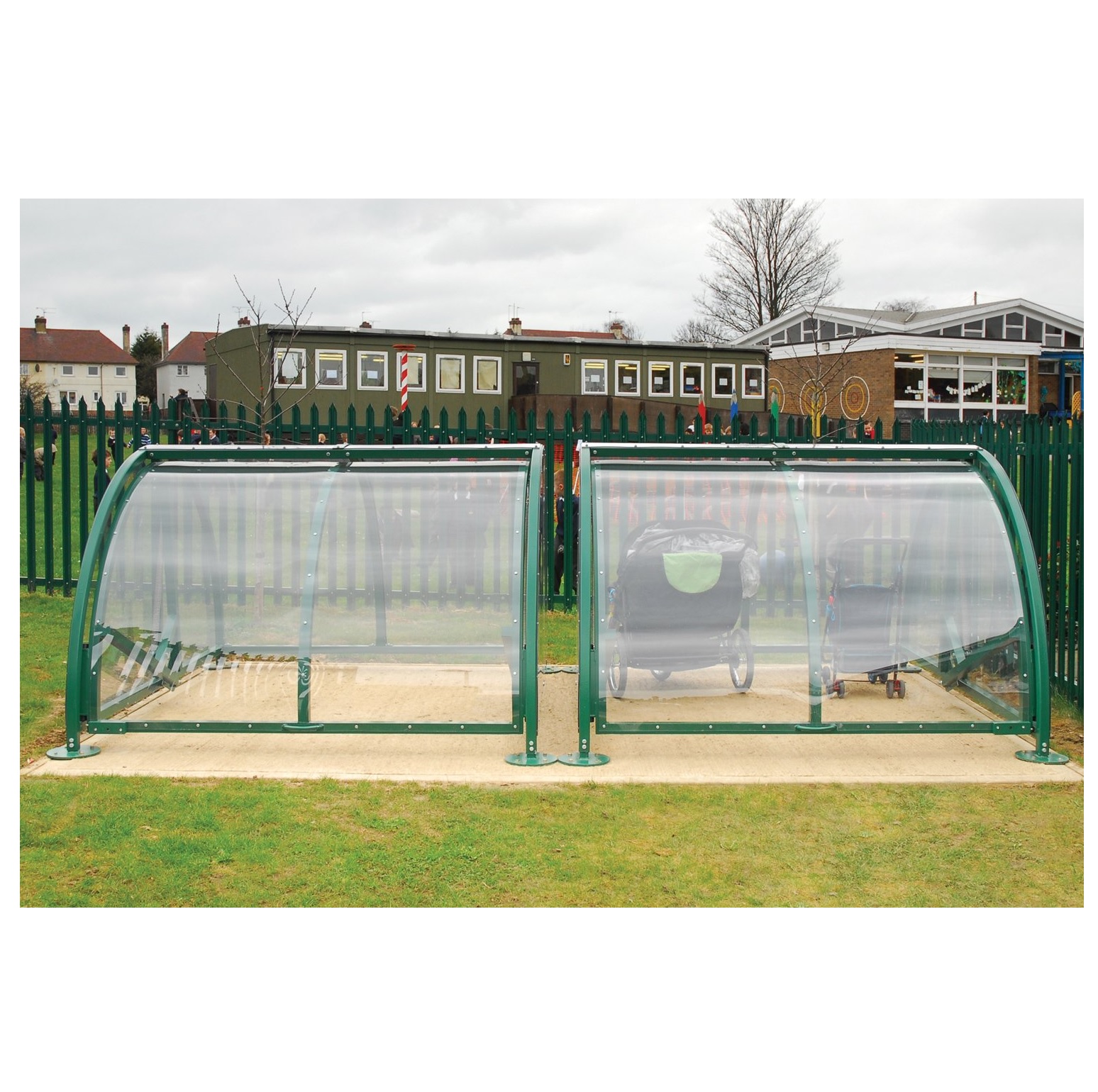 Парковка для детских колясок закрываемая