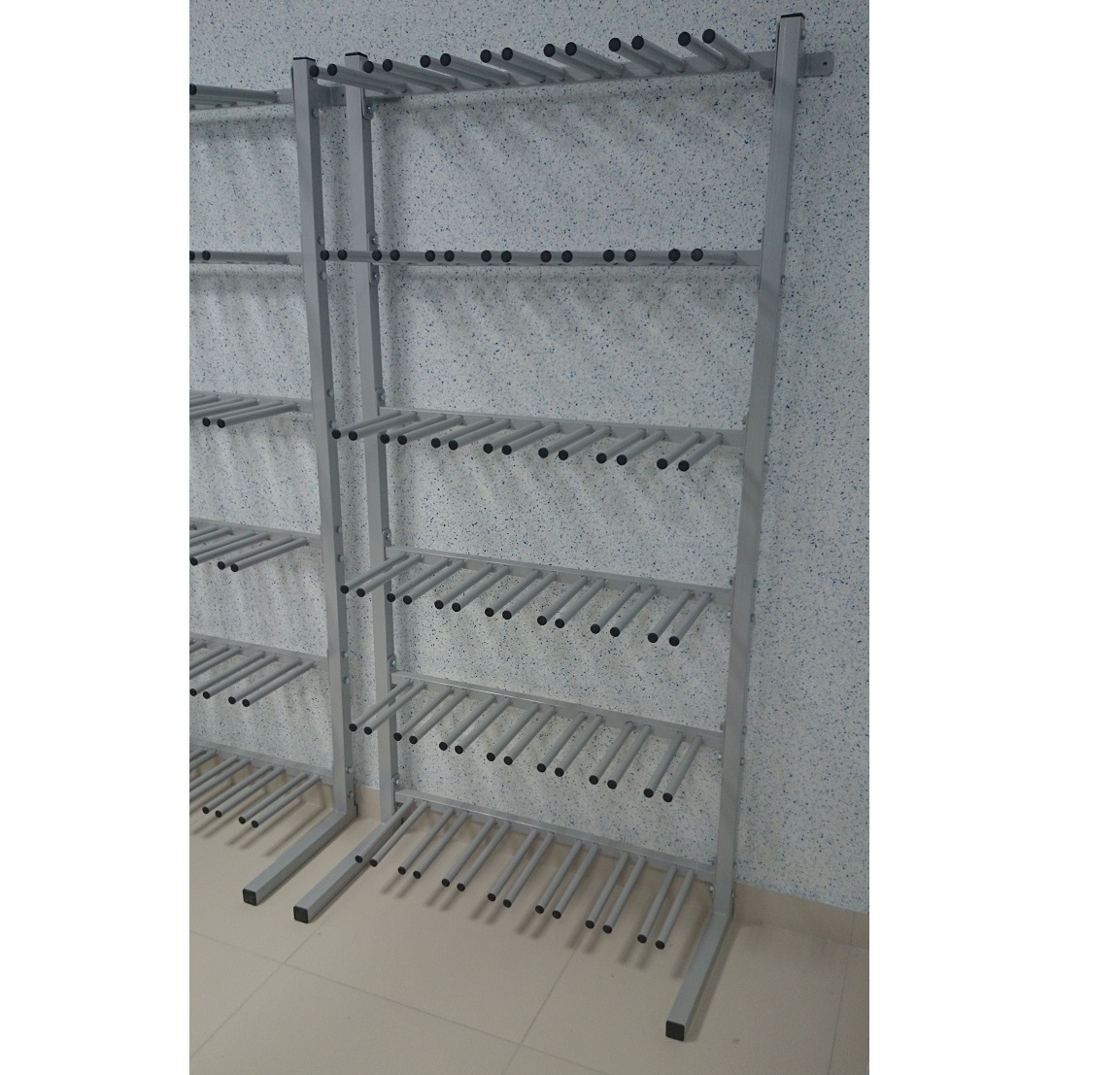 Стеллаж для хранения коньков и роликов односторонний