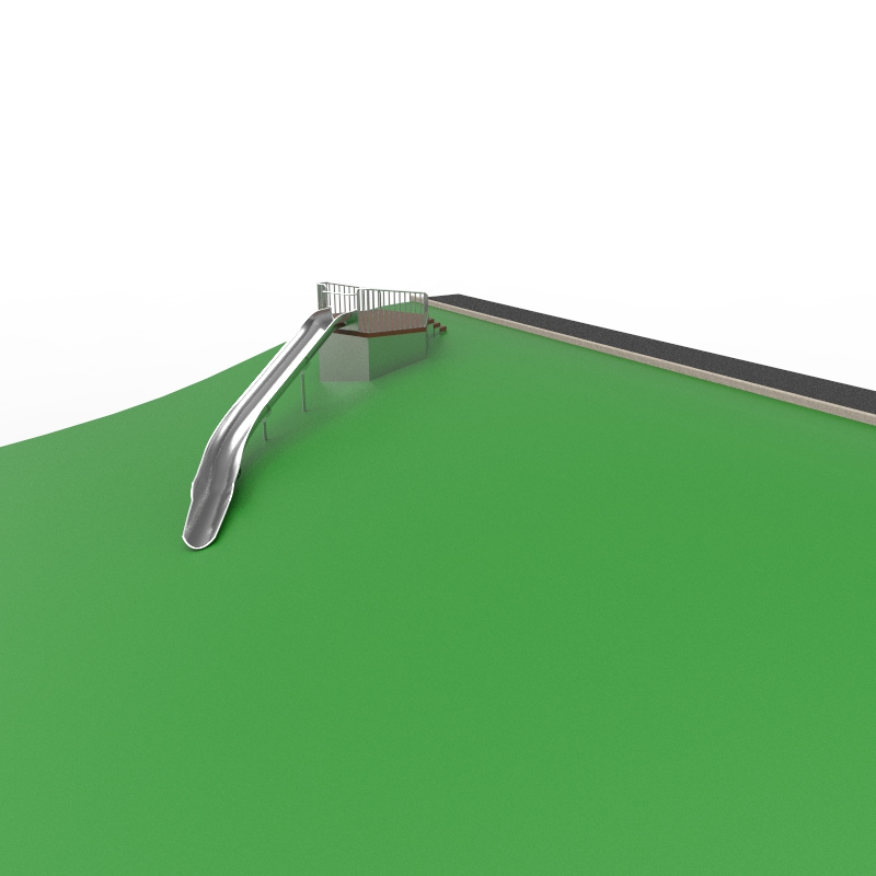 Горка-желоб на естественном холме (8 п.м.)