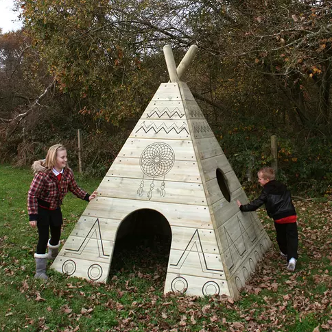 Деревянный Вигвам для детской площадки