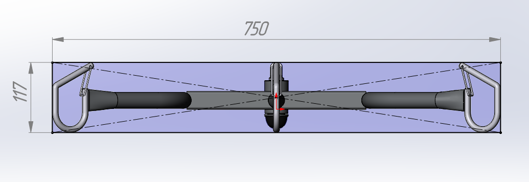 Трапеция  для транспортировки в положении лёжа