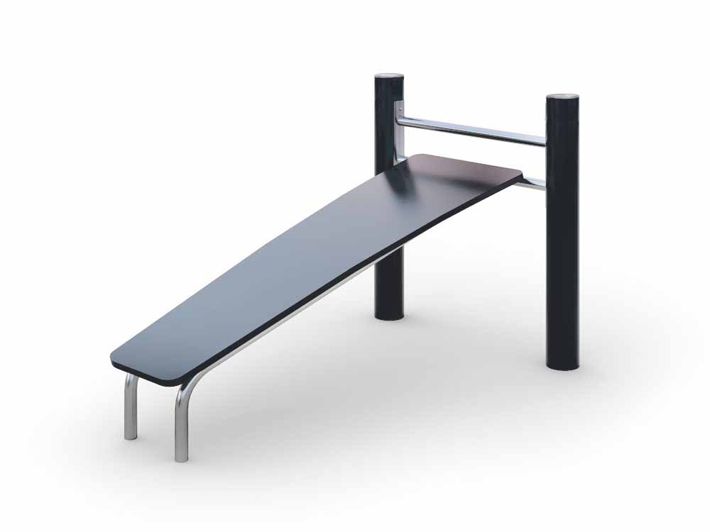 Наклонный тренажёр для пресса серия Kompann