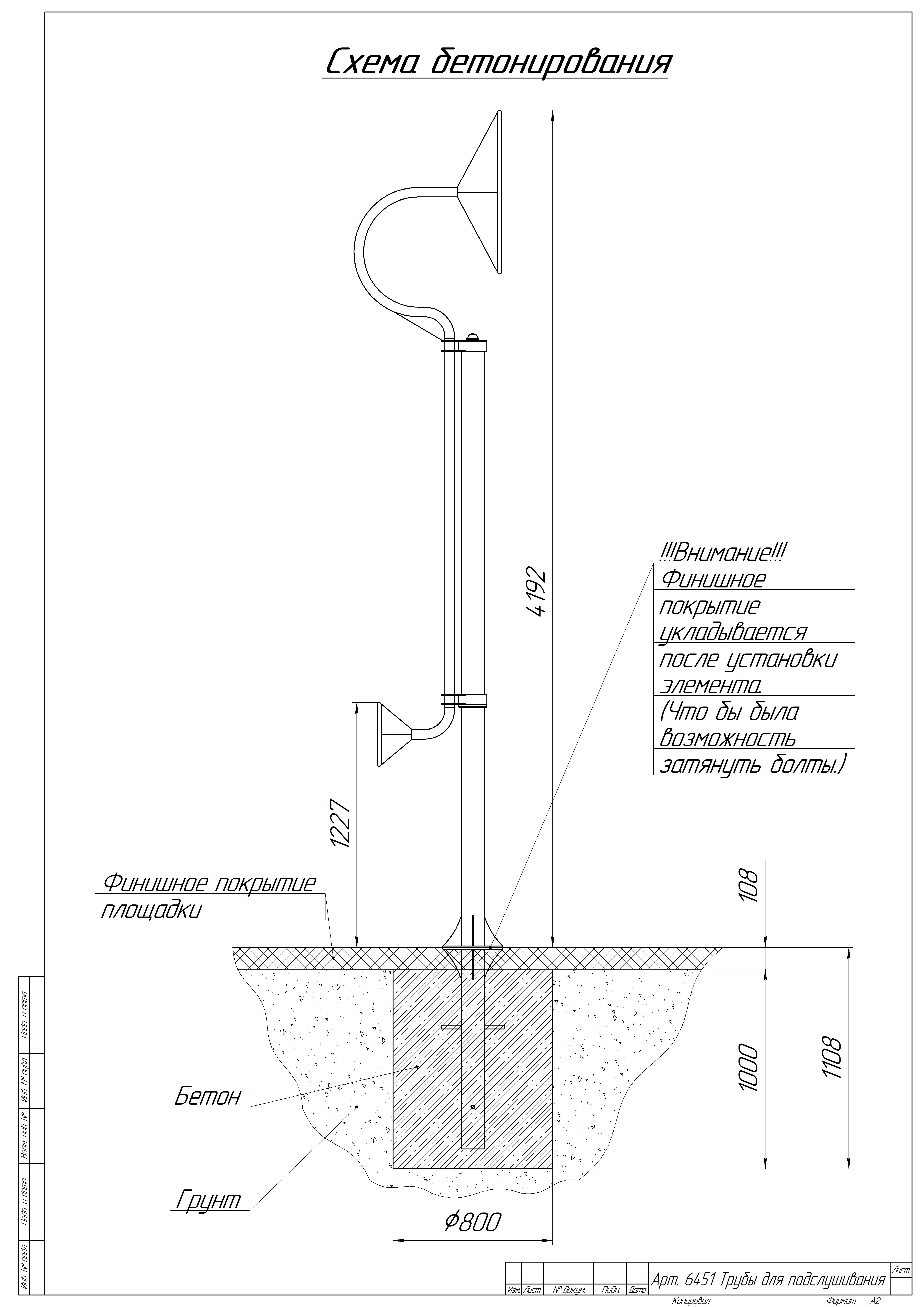 Труба для подслушивания