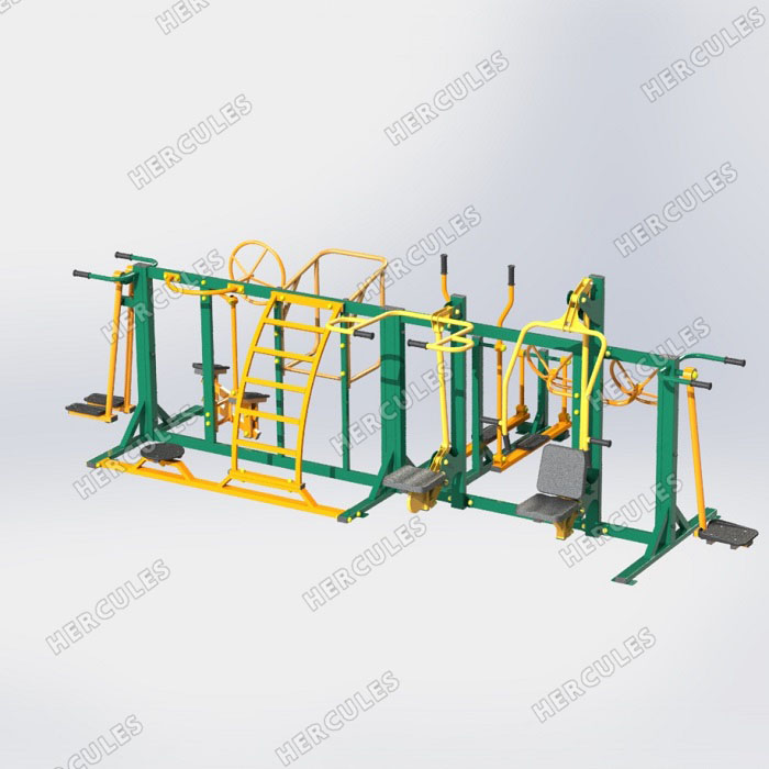 УТИ-001 Уличный тренажерный комплекс для инвалидов-колясочников