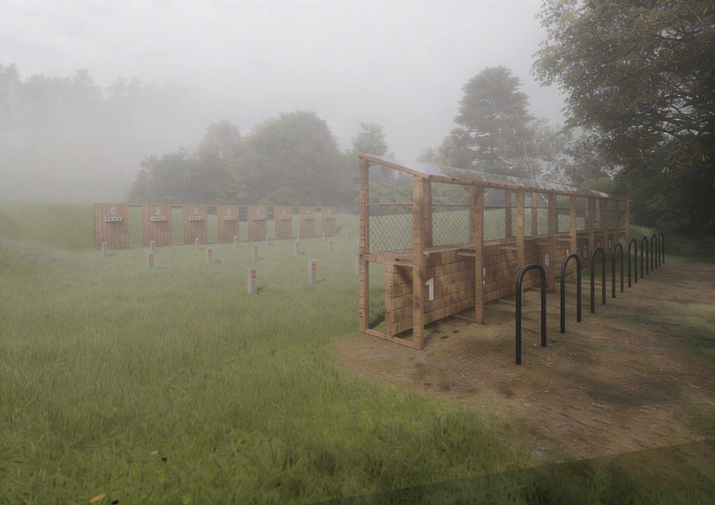 Площадка для стрельбы из пневматического оружия