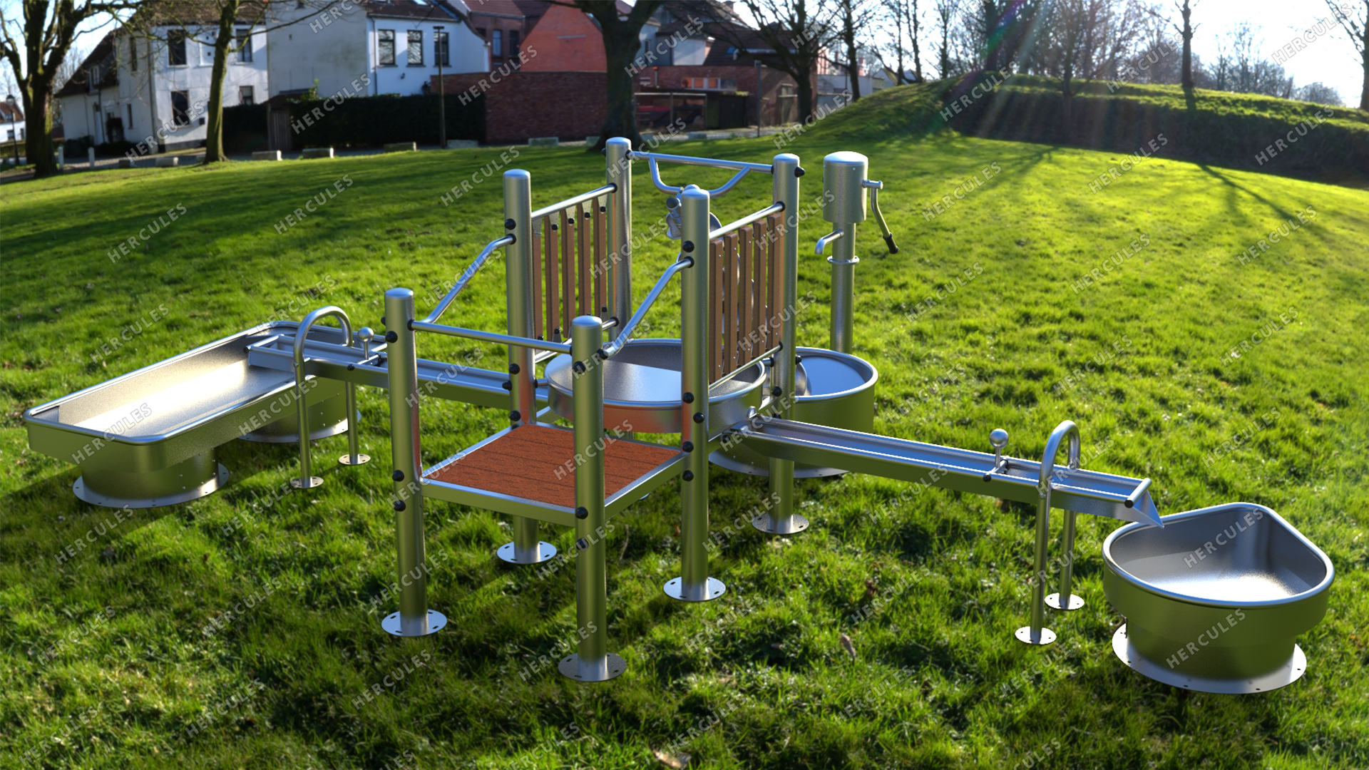 Детская площадка для игр с водой Архимед