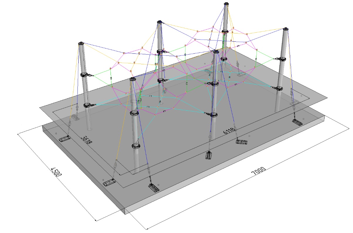 Конструкция для лазания серия "Модуль 2" ЭМ-2052