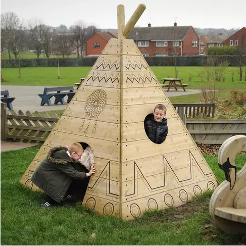 Деревянный Вигвам для детской площадки