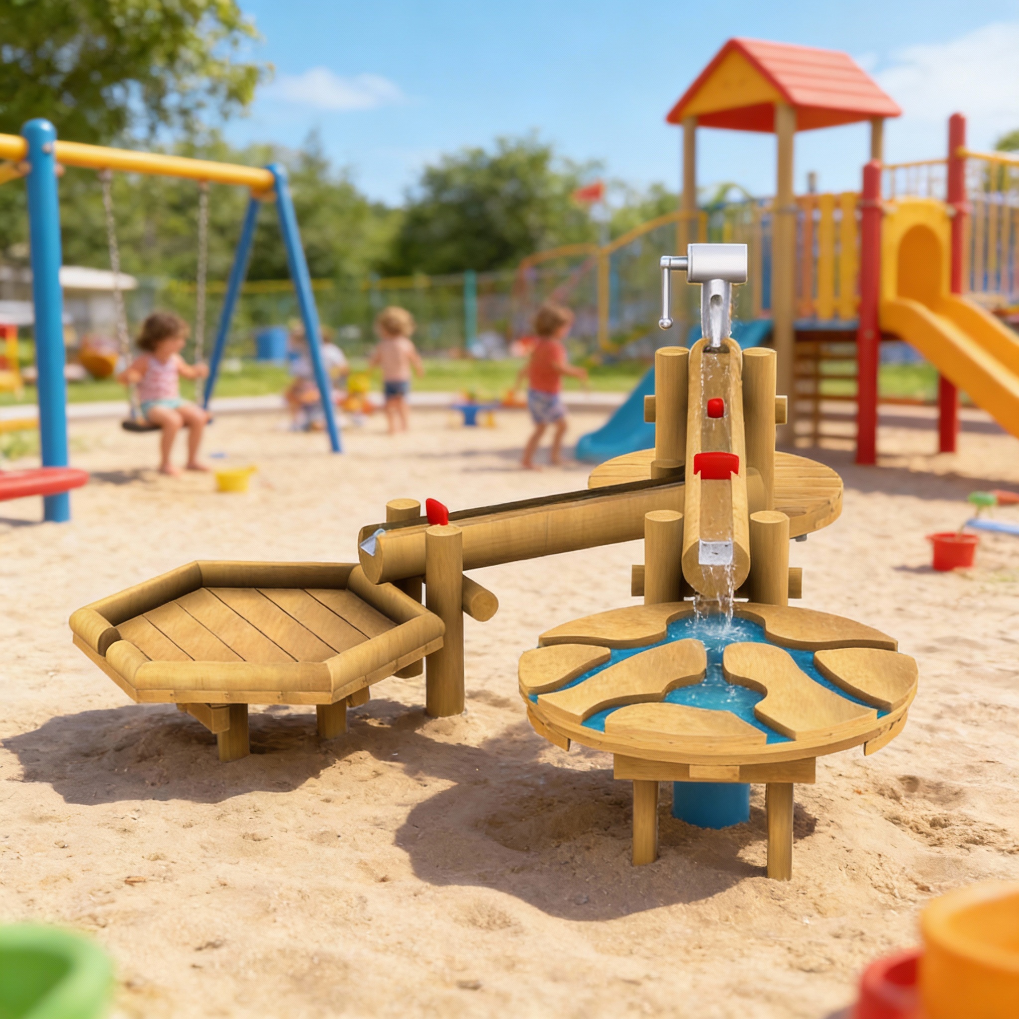 Детская площадка для игр с песком и водой Гуина