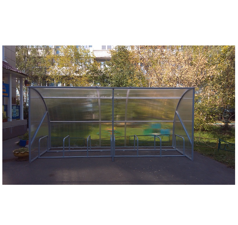 Велопарковка массовая с навесом "ПАРУС" на 5 мест