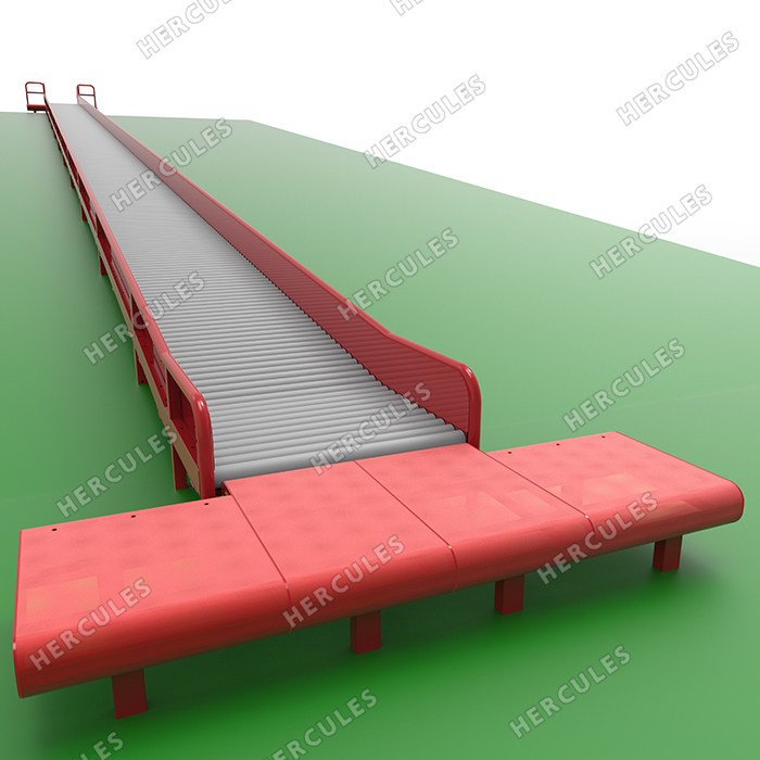 Горка с роликовым скатом