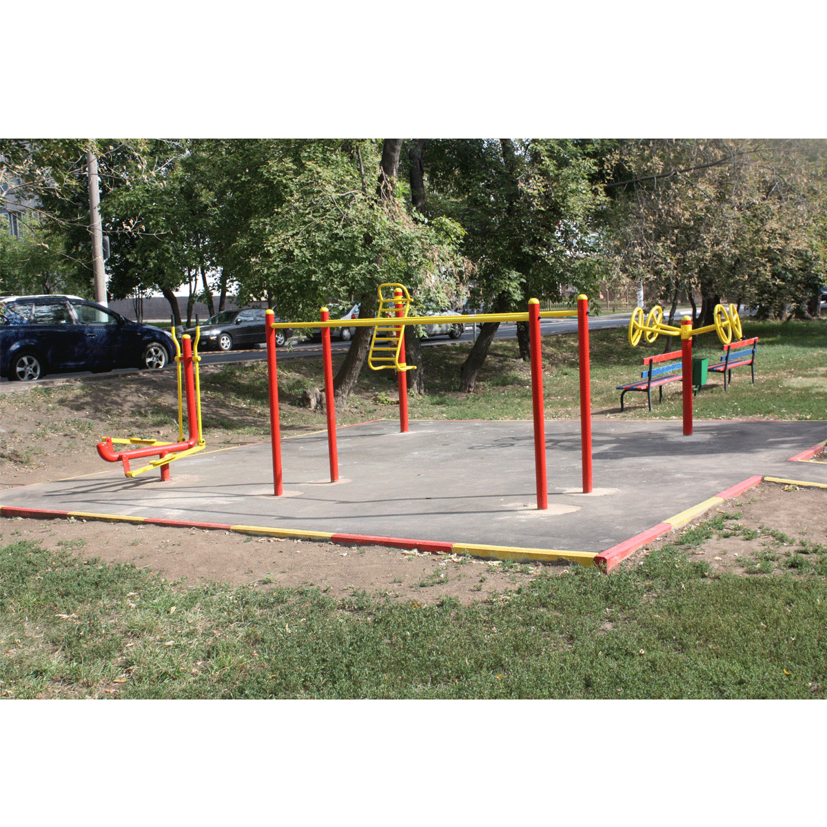 УТ101 Уличный атлетический комплекс с турником