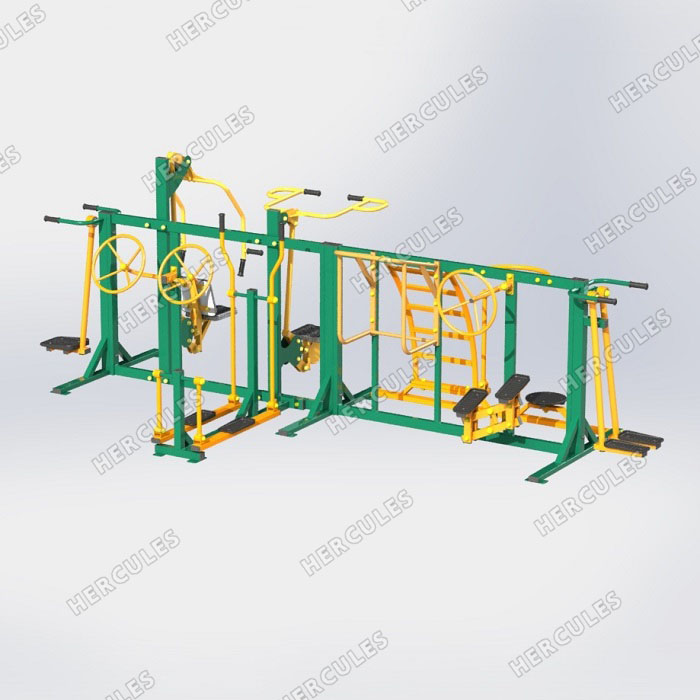 УТИ-001 Уличный тренажерный комплекс для инвалидов-колясочников