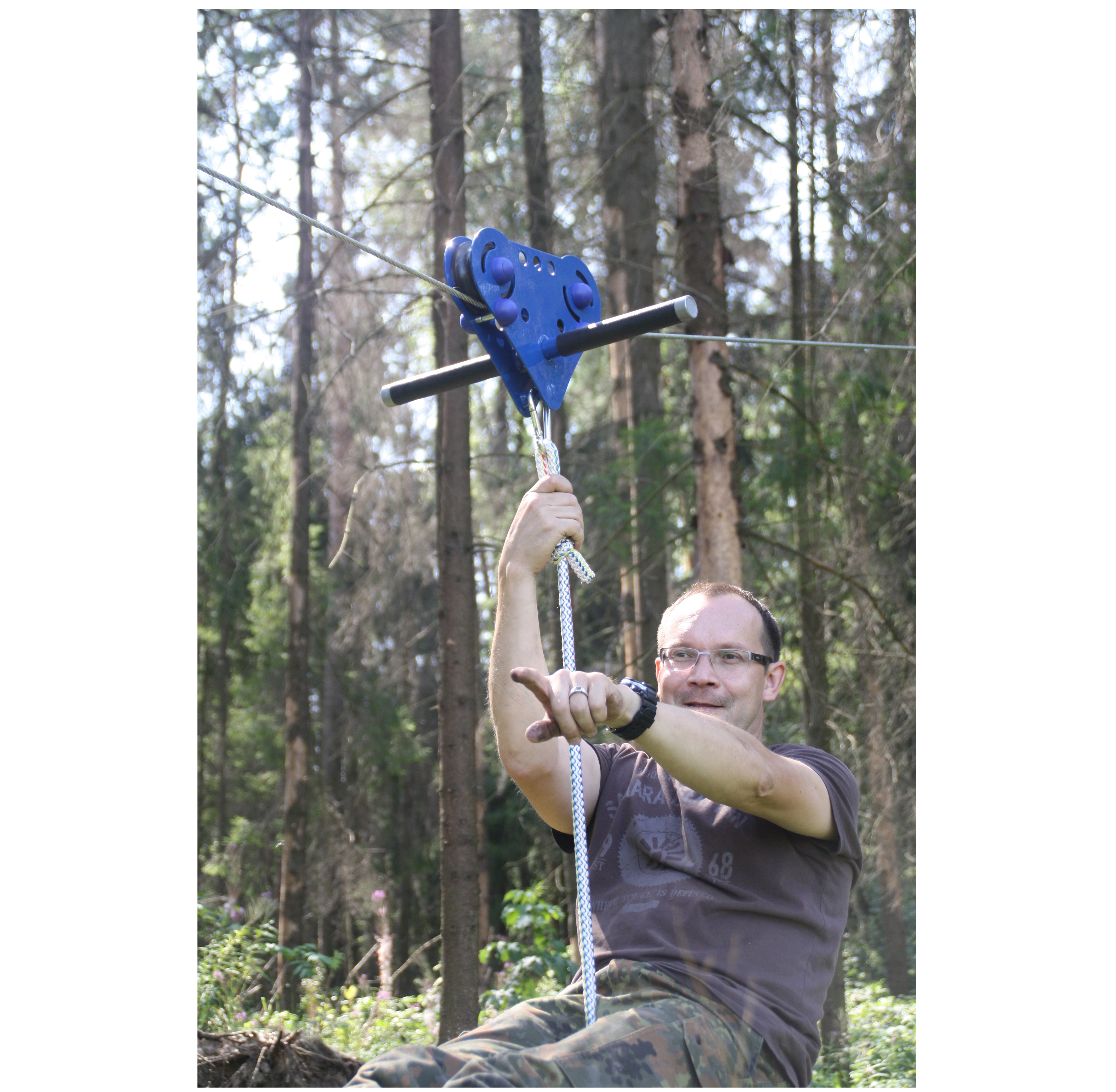 Комплект для самостоятельной установки канатной дороги на даче