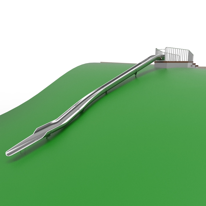 Горка-желоб на естественном холме (13 п.м.)