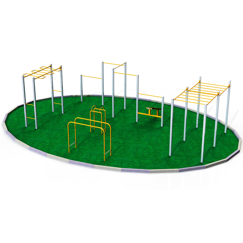 W-1.9.5 Площадка для воркаута уровень двор 60 кв.м.