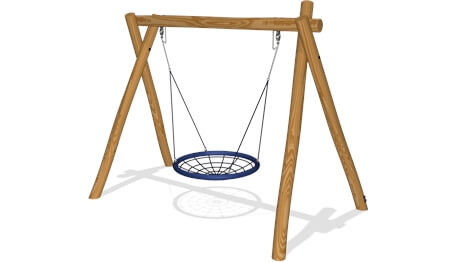 Качели одинарные с гнездом