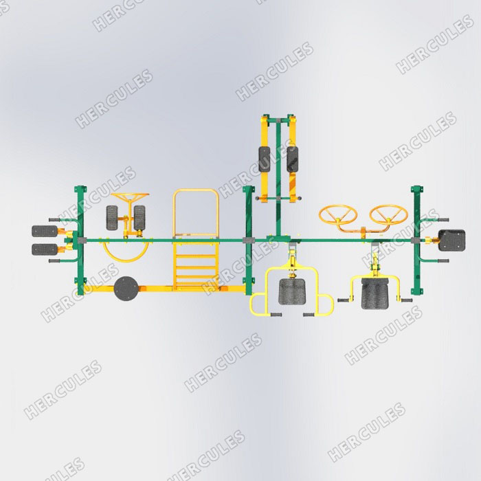 УТИ-001 Уличный тренажерный комплекс для инвалидов-колясочников